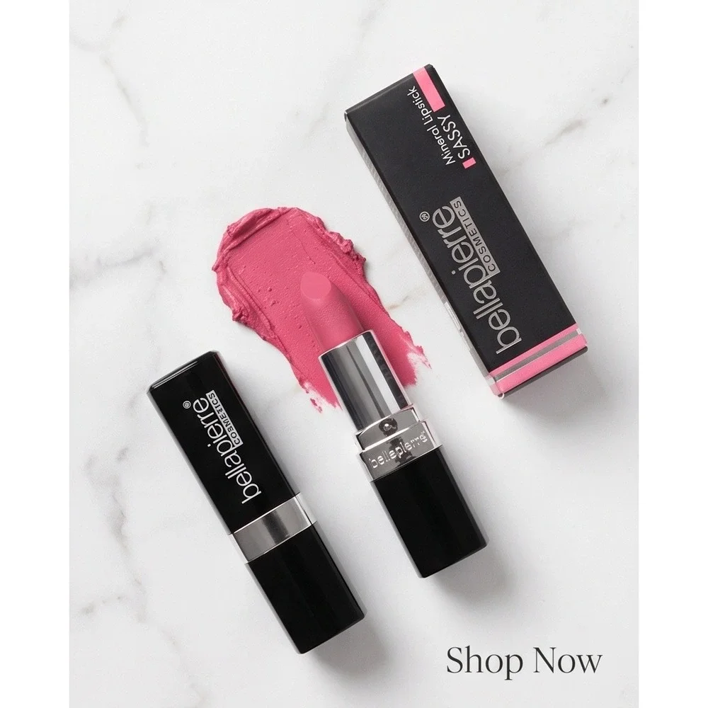 Bellapierre Mineral Lipstick Sassy‎ LS010 Pink Natural Ingredients New in Box